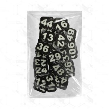 Números para Jaulas (del 1 al 100) - Negro