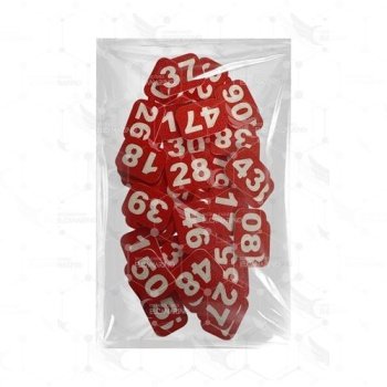 Números para Jaulas (del 1 al 70) - Rojo