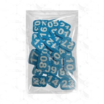 Números para Jaulas (del 1 al 80) - Azul