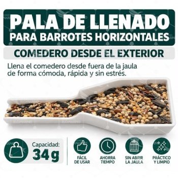 Pala de llenado para comedero horizontal Mediano